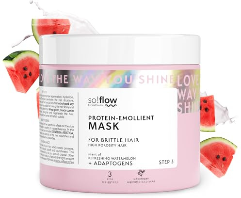 So!Flow Soin réparateur à l'huile naturelle - sans sulfates ni parabènes, Nourrit en profondeur les cheveux secs, parfait pour abîmés, Apporte brillance et douceur, doux et vegan