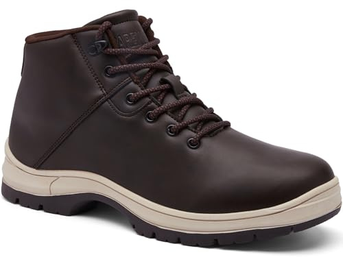 CARENURSE Mens Lightweight Hiking Boots Water Resistant Mid Ankle Work Casual Hiker Trekking Outdoor Boots Anti Slip Hiking Shoes