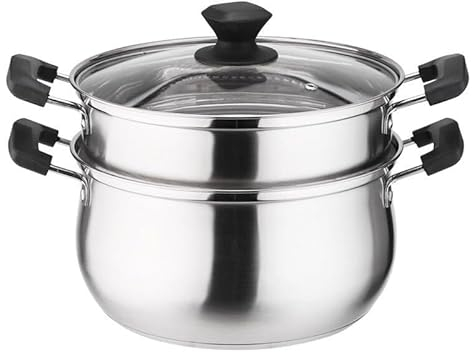 Exprimidor al vapor de acero inoxidable con tapa de cristal, apto para inducción