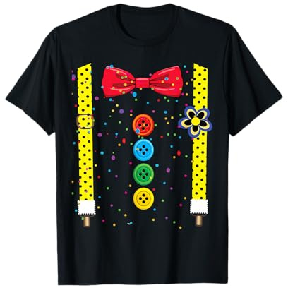 Clown Karneval Kostüm Clownskostüm Clowns Fasching Konfetti T-Shirt