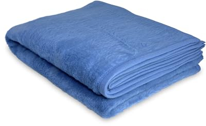 Mehrweg Wolldecke Patientendecke Rettungsdecke Ambulanzdecke im Polybeutel, Katastrophenschutz, Warm, Waschbar, Outdoor, Überlebens- und Notfallsituationen OEKO-TEX100 (Blau, 150x200 cm)