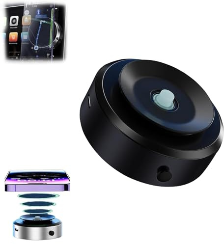2024 Nuovo supporto magnetico per telefono a ventosa per auto a 360 gradi con adsorbimento del vuoto e regolazione della rotazione per auto (nero)