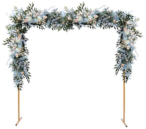 HuKaiL Arco per tralicci in metallo, per matrimoni, con portata fino a 10 kg, per feste di compleanno, cerimonia, anniversario, matrimonio, 2 x 2 m