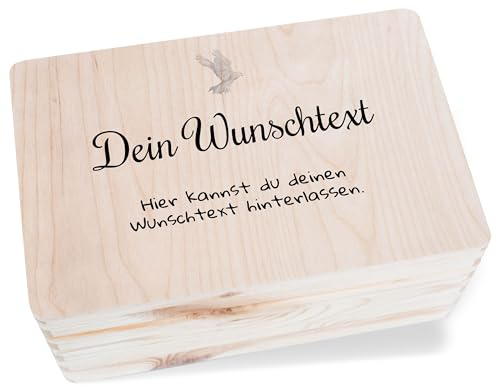 Shirtracer Erinnerungsbox Baby personalisiert Taufe Wunschtext Taube