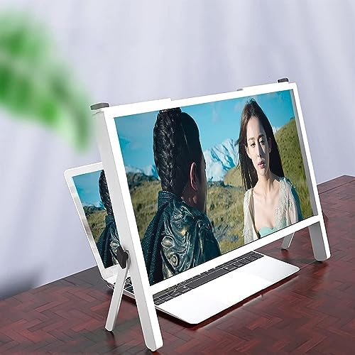 OYYMTE Computer-Bildschirmlupe, ultraklare Blu-Ray-3-fach-Vergrößerungslinse, Faltbarer Computer-Laptop-Telefonhalter