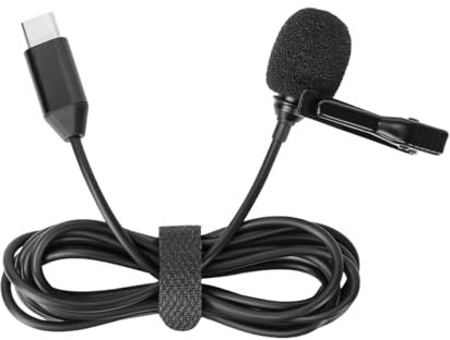 Ieron X4 Microfono Lavalier Microfono di Registrazione Accessorio per interfaccia di Tipo C Accessorio per Fotocamera Sportiva
