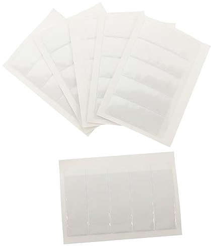 CAXUSD 6blätter Selbstklebender Visitenkartenhalter Für Pvc-karteikartenhalter Durchsichtiger Kartenhalter Mit Klebestreifen Für Mobile Aufbewahrung