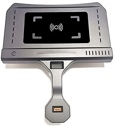 Pexorin Auto QI Wireless Charging 15w Schnelles Telefon-Ladegerät Ladeplatte Telefonhalter, for, for X5 G05 X6 G06 X7 G07 2019 2020 2021 Kabelloses Ladegerät(15W Single Coil)
