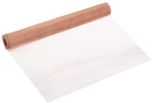 PATIKIL Malla de Alambre Tejida de Latón en Rollo 100cm x 30cm, 20 Malla Hilos Filtro Metálico Grueso Densa para Cubierta de Ventana de Seguridad, Valla, Púrpura