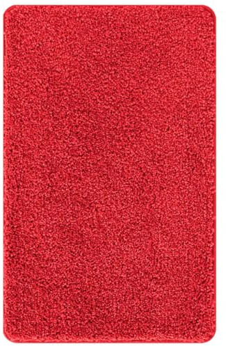 vidaXL rutschfeste Badmatte Rot 50 x 80 cm PP | Hält dich in nassen Bereichen sicher, Fühlt sich super angenehm an, Ganz easy zu reinigen