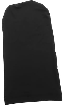 Beavorty Langschwänziger Haarturban Haube für Dreadlocks Männer Weicher Atmungsaktiver Turban Haarwickel für Schlaf Reisen Outdoor Sport Schwarzes Kopftuch