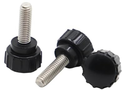 Vis à tête ronde en acier inoxydable 304, 4 pièces, boulons de fixation en plastique à bouton moleté(M3x15mm)