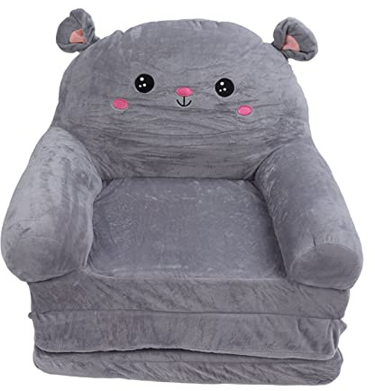 Fafeims Sofá para Niños Pequeños, sofá Plegable de Dibujos Animados para Niños, sofá Convertible de Tela y Esponja con Cojines Extraíbles para Jugar la Siesta (3 Capas)