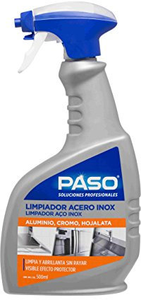 PASO - Limpiador de acero inoxidable - Limpia y abrillanta sin rayas - 500 ML