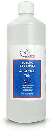 Isopropyl Alcohol, 70% Rubbing Alcohol 1L | 70% isopropyl alcohol, Rubbing alcohol solution, Versatile cleaning solvent, For compatible surfaces