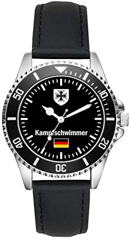 KIESENBERG Soldat Geschenk Bundeswehr Artikel Kampfschwimmer Uhr L-1053