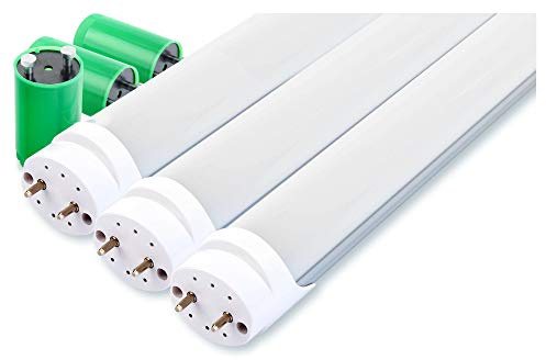 Showlite Set de 3 Tubos LED 120cm (Tubo fluorescente 1200mm, T8 G13, 1750 lúmenes, 4500 Kelvin, blanco luz diurna, potencia: 18W)