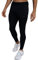 TCA Herren Rapid Quickdry enganliegende Jogging Hosen mit Reißverschlusstaschen - Schwarz, M