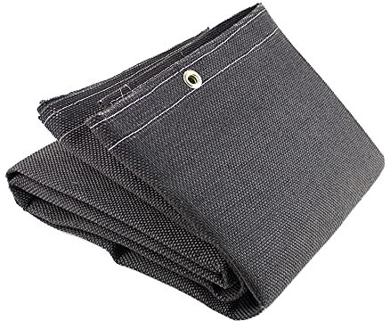 Jackson Safety Welding and Grinding Protective Blanket Fiberglass Vermiculite, 1m x 1m 650°C working temp, with grommets for hanging J2721