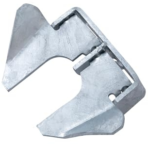 VIVIDA Butterfly Gate Latch 1-3/8 to 1-5/8, Wall Mount Butterfly Latch with Padlock Hole, for 1-3/8 to 1-5/8 Gate Frame, Chain Link Butterfly Gate Latch, Chain Link Fence Gate Parts, 1 PCS