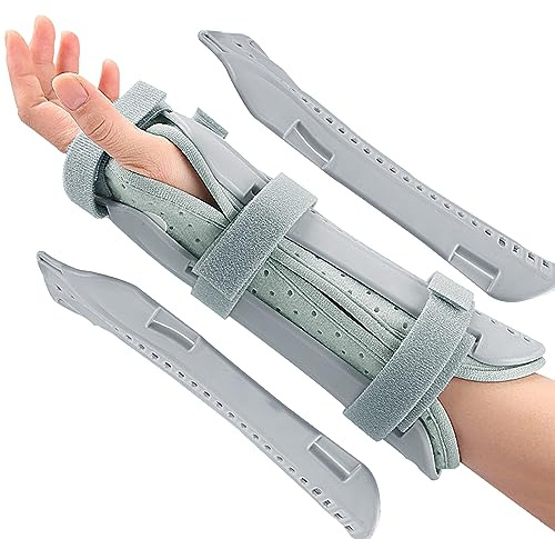 AKZOEYHEALTHE Forearm & Wrist Support Brace Splint, Forearm Immobilizer Brace Splints Breathable Wrist Splint, Upgraded with Double Splint