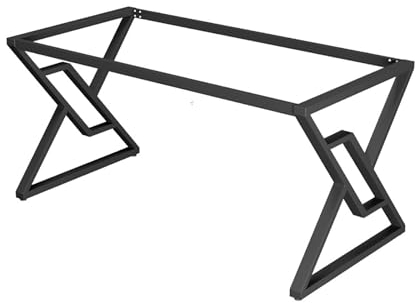 AKOGG Tischbeine Metall Schwarz,Tischkufen Möbelfüße Für Möbel,Tischgestell Tischkufen Bankgestell Outdoor Bankkufen Bank Füße Bankbeine Sitzbank Beine Aus Stahl Kufen,Schwarz ( Size : 100*45*72.5cm )