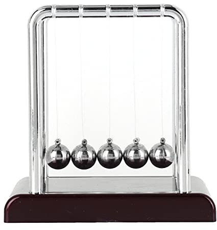 Lybunair Pendulum Ball Swing Balance Balls Physics Science Desk Stress Relief System for Home and Office