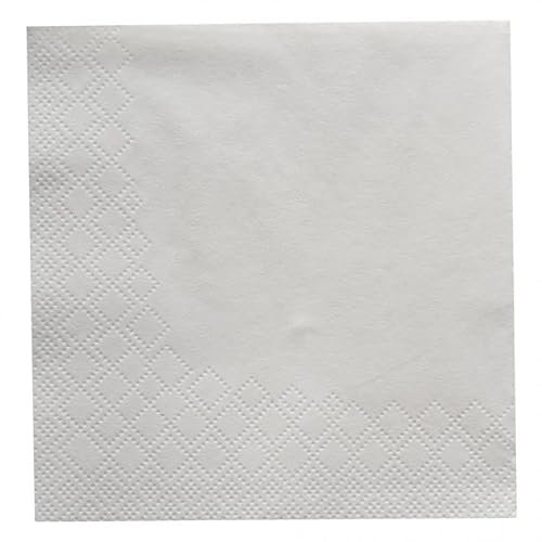 1000 Stück Cocktail-Servietten 24 x 24 cm | 3-lagig, FSC®-zertifiziert, weiß, L: 24cm, B: 24cm