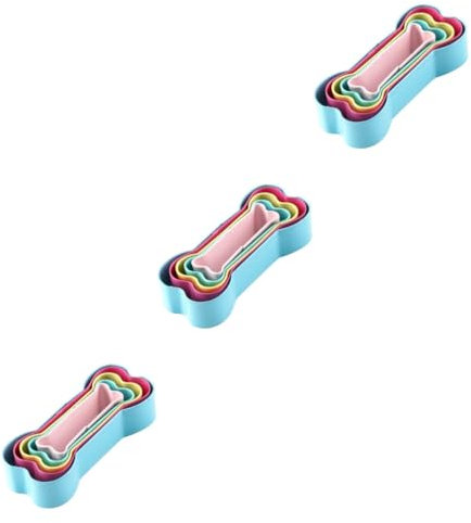 Cabilock 3 Juegos 3 Juegos De Moldes Para Galletas Cortadores De Galletas Para Perros Galletas Para Fiestas Moldes Para Galletas Para Perros Cortadores De Galletas Para 5 piezas * 3