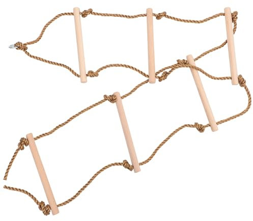 Abaodam Kletterfähigkeiten Für Kinder – Hölzerne Outdoor-Leiter 6-stufiges Design Verwenden