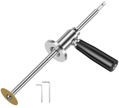 Cortador de tubos para interiores de PVC, herramientas de corte interior para plomería de acero inoxidable con disco de corte de diamante y mango, profundidad de corte ajustable de 18 cm