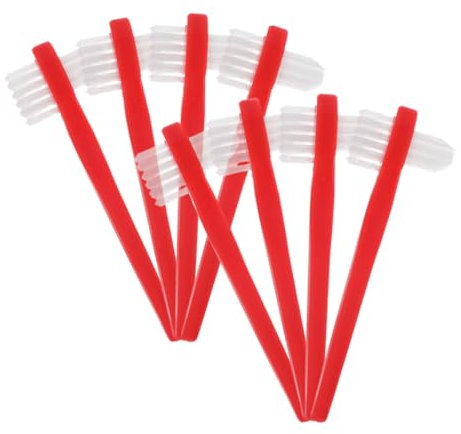 NIYANGLE 8pièces Brosse à Dents Double Tête Pour Prothèses Nettoyage Et Pratique Lot De Brosses De Rechange