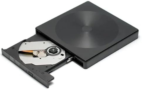 Kdouehg Lecteur DVD Externe USB3.0, Lecteur CD, Graveur de Disque Optique, pour PC, Ordinateur Portable, Ordinateur Portable