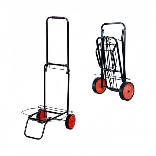 Carro Playa Plegable Portatodo y Portamaletas con Ruedas – Carrito Ligero para Silla, Nevera, Juguetes o Equipaje – Resistente y Fácil de Guardar (Grande)