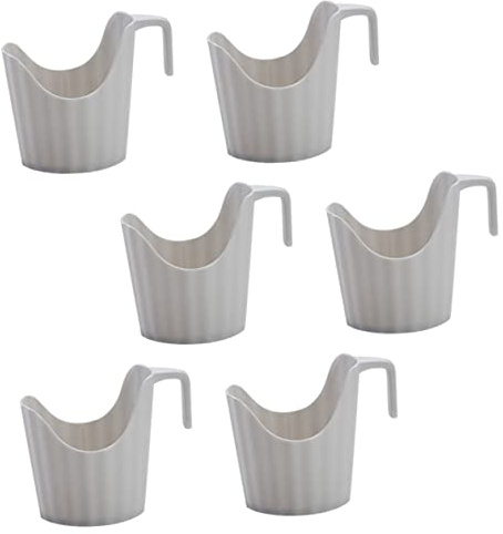 Yardenfun 6 Pezzi Portabicchieri Antiscottatura Plastica Supporto per Bicchieri di Carta per Casa Ufficio Bar e Caffè Facile da Usare e Trasportare Protezione Termica Ergonomica