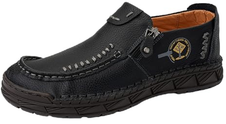 Grogs Chaussures pour homme - Chaussures traditionnelles de loisirs pour homme - Bottes de conduite haut de gamme faites à la main pour les voyages et les activités de plein air - 13 chaussures rétro