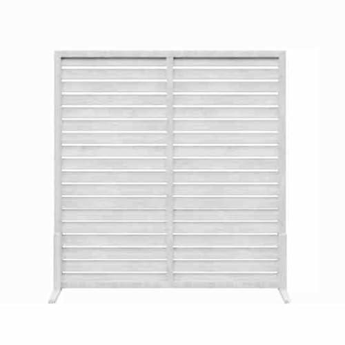 Clôture extérieure – Panneaux en bois autoportants pour jardin, terrasse, balcon et arrière-cour – Design élégant pergola (couleur 4, 90 x 90 cm)