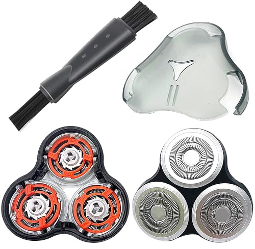 SH90 rakhuvud kompatibelt med Philips Series 9000 (med bladhållare), SH90 ersättningsrakhuvud för Philips rakapparat Series 9000 (9xxx) 8000 (8xxx) (med skyddsfodral, dubbel borst)