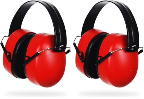 Greenstar OZAKI - Casque Anti Bruit De Sécurité - Protection Acoustique Professionnelle 26dB - Chantier & Bricolage - Monture Réglable - Coussinets Doux (Lot de 2)