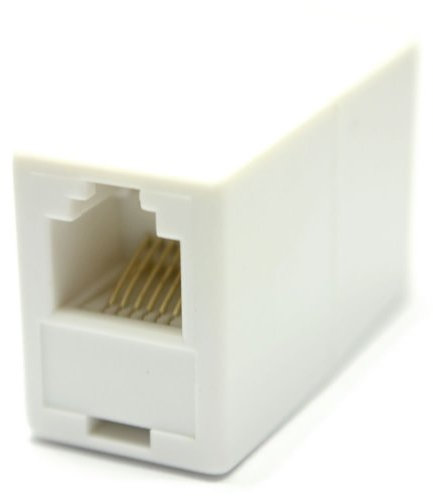kenable RJ11 or RJ12 6P6C 6 Pin Female Coupler Adapter for Joining Cables -