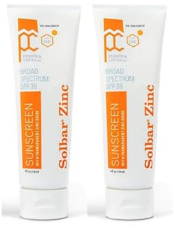 Solbar Zinc Sun Protection Cream SPF 38 4 oz (Pack of 2)