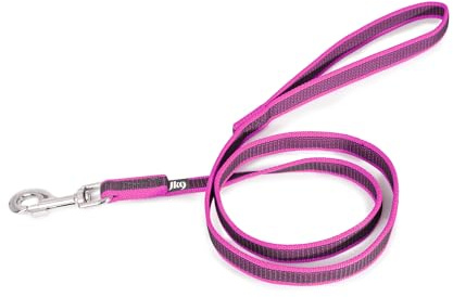 Julius-K9 Color & Gray Super Presa Guinzaglio Con Manico, 20 mm x 1.2 m, Rosa