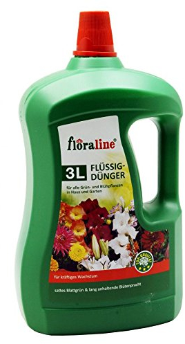 Floraline Flüssigdünger 3ltr satte Blütenpracht für Grünpflanzen Blühpflanzen flüssiger Dünger