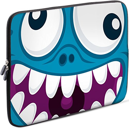 Sidorenko 11-11,6 Zoll Laptop Hülle - Laptoptasche kompatibel für MacBook/Chromebook aus Neopren, Blau, 42 Designs zur Auswahl