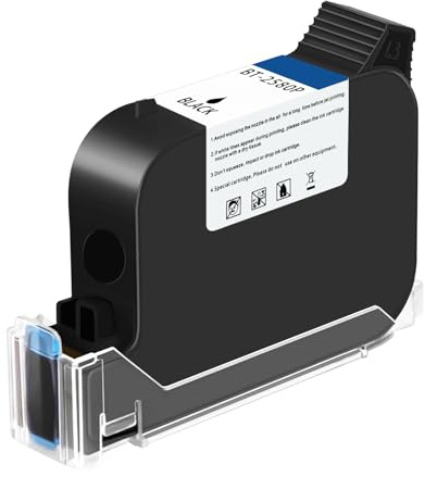 OLYBSJET BT-2580P Original Schnell Trocken Tintenpatrone für (BT-HH6105B2) (BT-HH6105B3) Handheld-Tintenstrahldrucker (Schwarz)