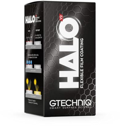 Gtechniq HaloV2 Flexible Film Coating for Cars, 50ml | Chemically-Bonding Formula Protects PPF and Vinyl, Repels Dirt, Prevents Staining, For Gloss, Matt or Satin Finishes, Lasts up to 2 Years
