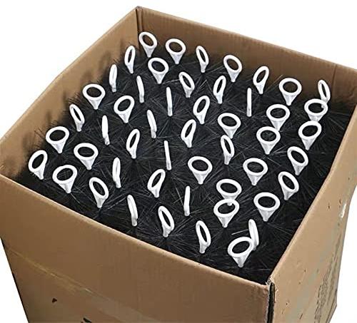 FOOSKOO Filterbürste 50 Stück filterbürsten für teichfilter Dachrinnenbürste sehr weichem Polypropylen für Koiteich (Size : 40cm)