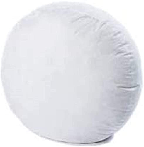 MOTHER LAND Round Cushion filled with virgin hollow 100% fibre filling Circle Shape Inner Insert Filler Scarters Back Support Hypoallergenic Deep Filled 32 80 CM Floor cushion pad