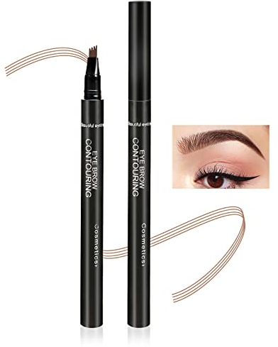 Boobeen Eyebrow Pen Waterproof Liquid Eyebrow Pencil, Microblading Eyebrow Pen mit Präzisionsapplikator, schafft natürliches Augenbrauen-Makeup