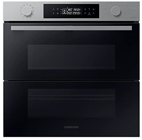 Samsung Series 4 Dual Cook Flex Smart Oven with Pyrolytic Cleaning, Colour: Stainless Steel, NV7B45305AS